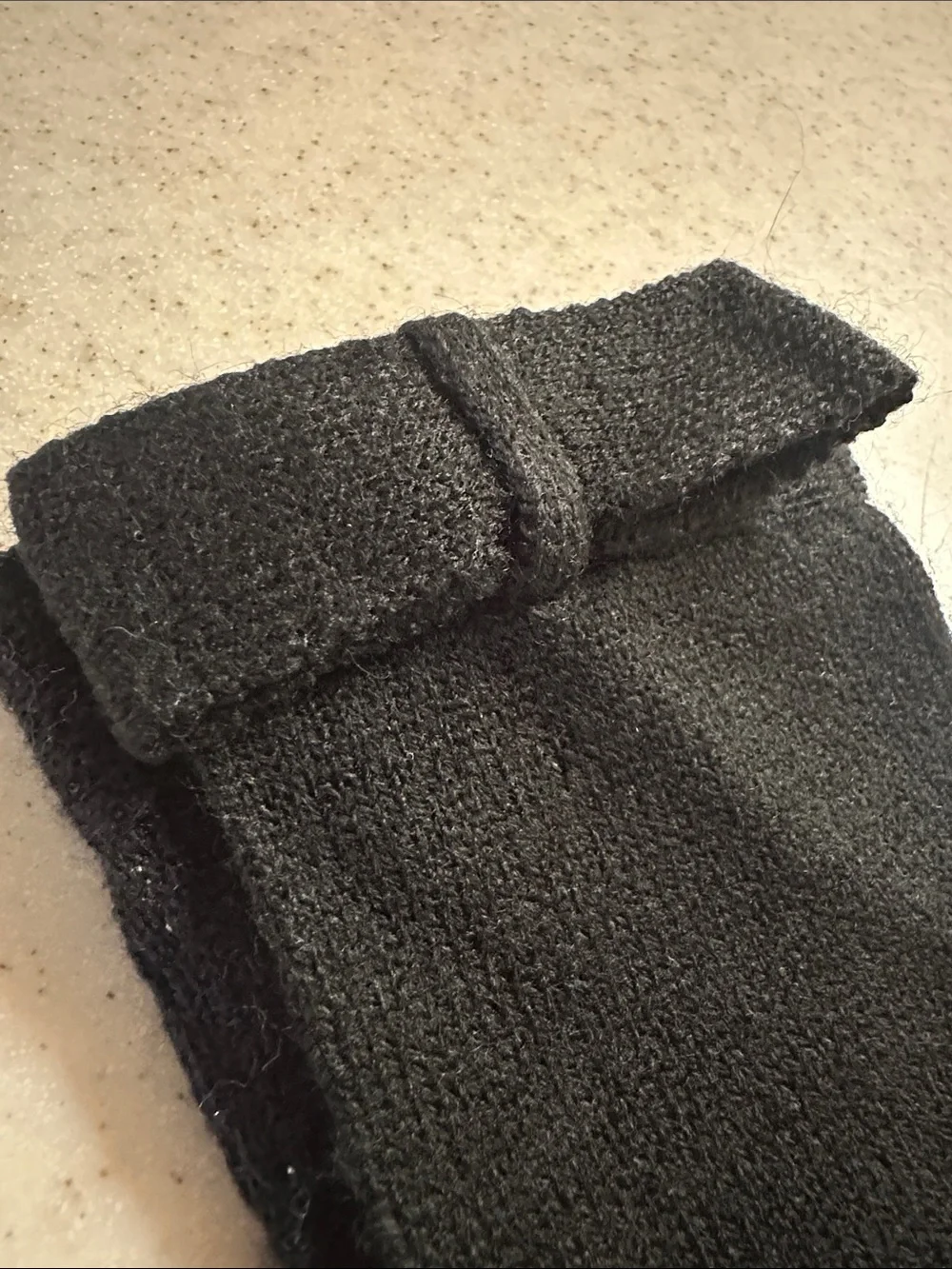Banana Republic Black Five-Toe Gloves
